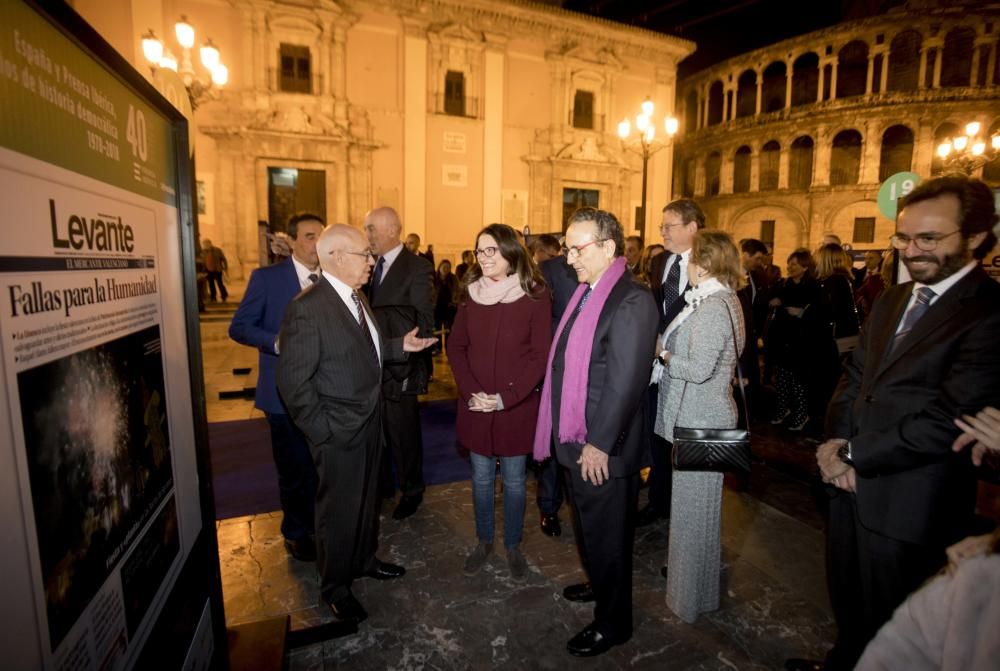 Inauguración de la exposición 'España y Prensa Ibérica: 40 años de historia democrática'