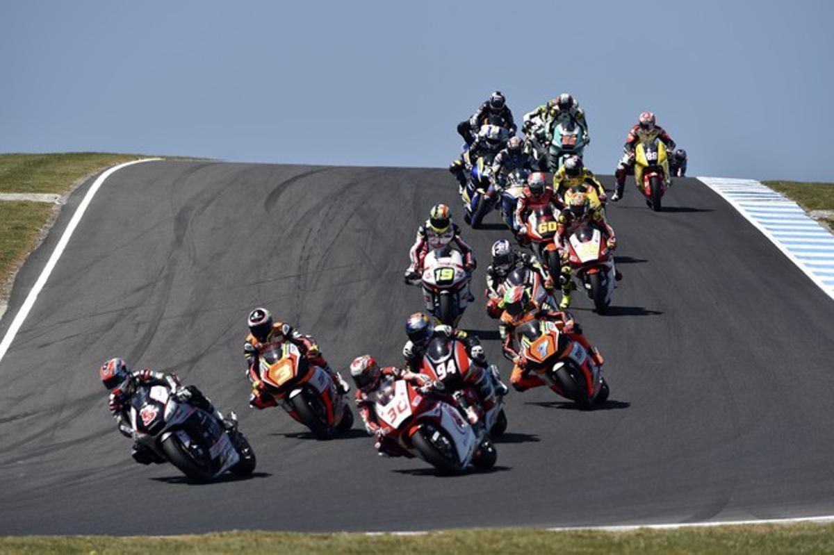 Las imágenes  del GP de Australia de motociclismo