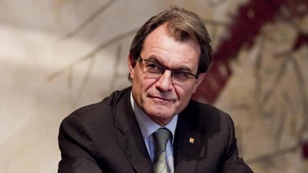 El presidente de la Generalitat, Artur Mas, en el Consell de Govern del pasado martes.