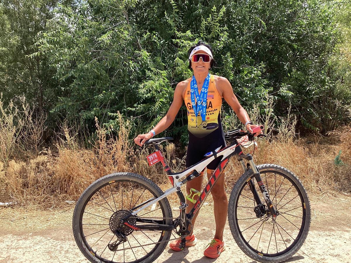 Pepa García, con sus medallas