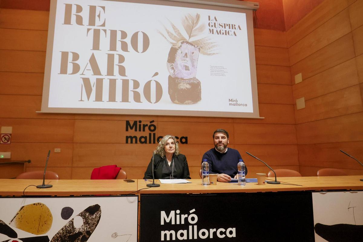 PALMA, PRESENTACION DE LA EXPOSICION RETROBAR MIRO EN LA FUNDACION MIRO.