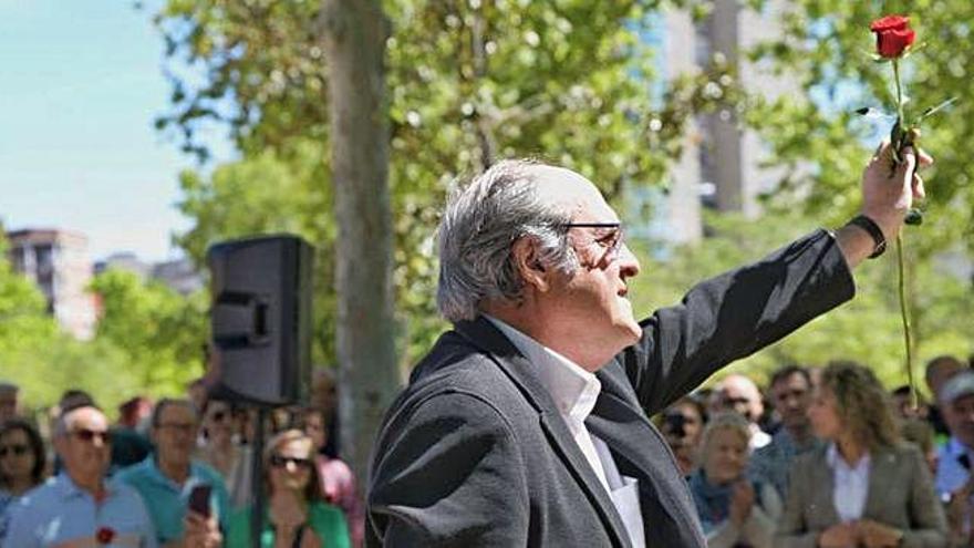 El candidat del PSOE a la presidència de la Comunitat de Madrid, Ángel Gabilondo, durant l&#039;acte de campanya.