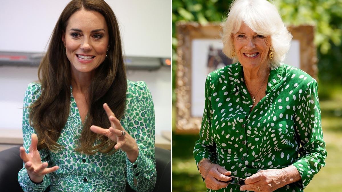 La trágica conexión de estilo entre Kate Middleton y la reina Camilla: el significado de sus vestidos verdes