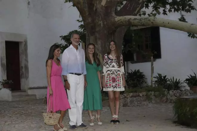 La Familia Real visita los Jardines de Alfàbia, en Mallorca