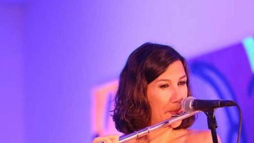 La flautista coruñesa María Toro.