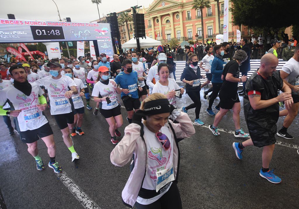 Así fue la salida de la maratón y la media maratón de Murcia (II)