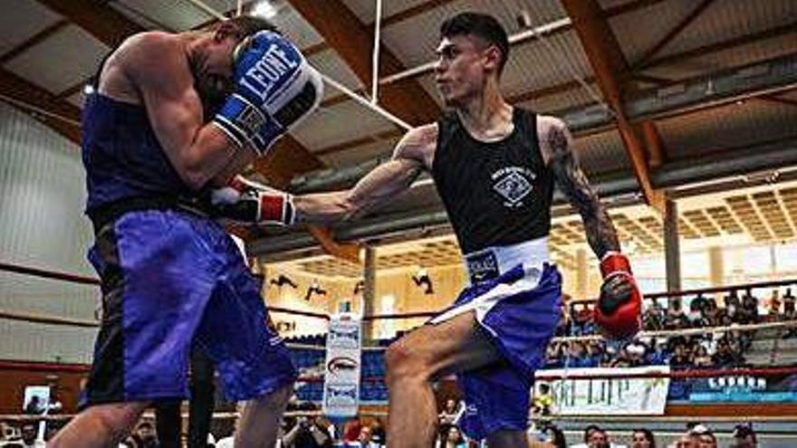 Imagen de archivo de un combate de boxeo disputado en Santa Eulària.