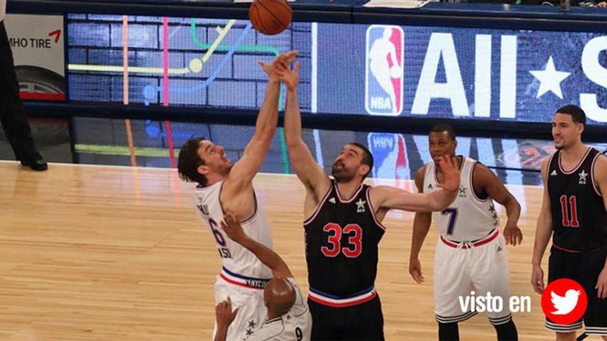 El momento más emotivo de la carrera de Pau Gasol: el salto con su hermano Marc