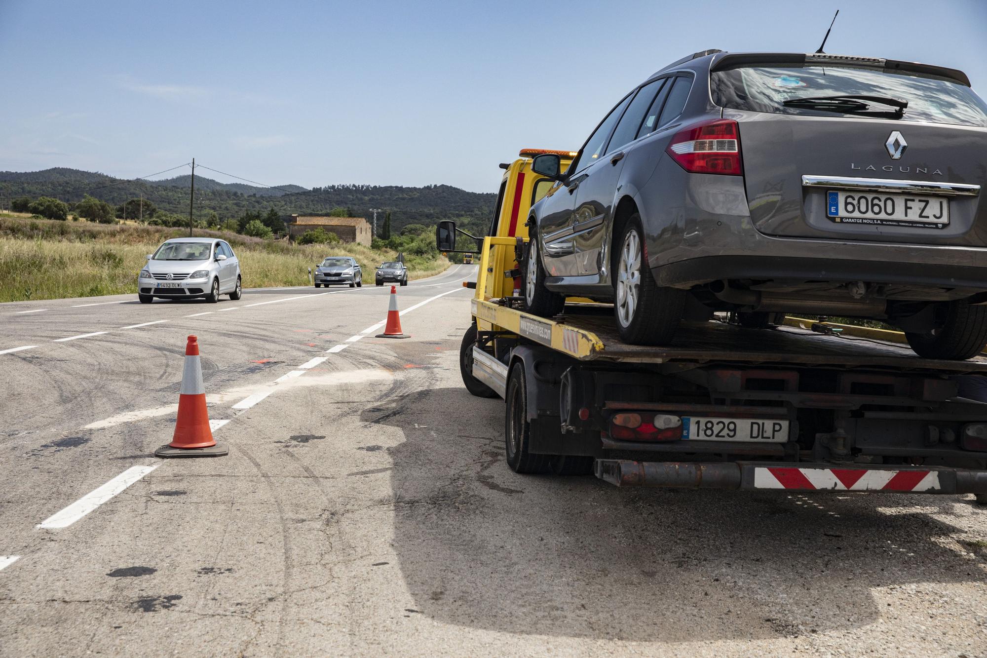 Evacuen al Trueta amb helicòpter un motorista ferit en un accident a Maçanet