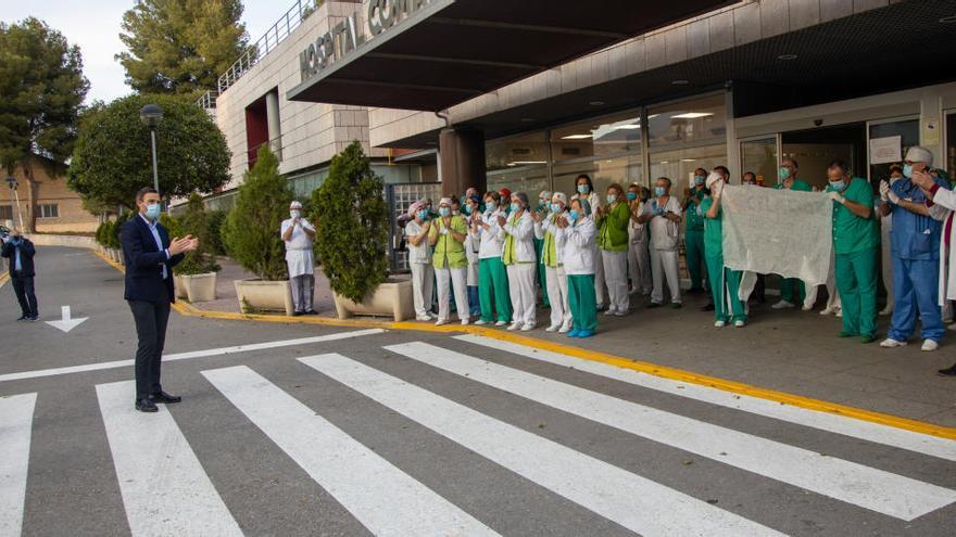 Homenaje al personal sanitario del Hospital Comarcal del Noroeste, esta tarde.