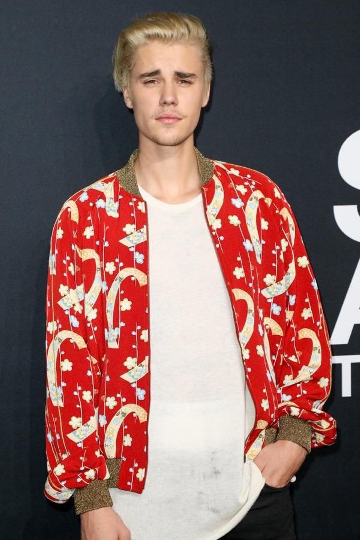 Todos los asistentes al desfile de Saint Laurent, Justin Bieber.