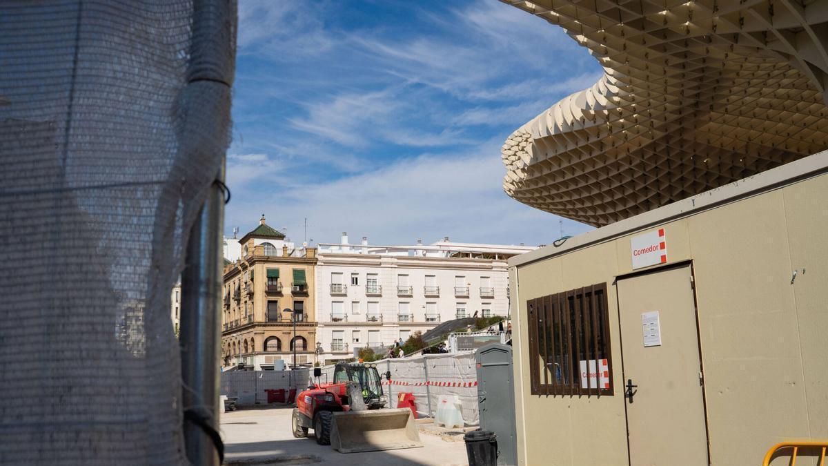 VÍDEO | Obras en el centro de Sevilla en Semana Santa