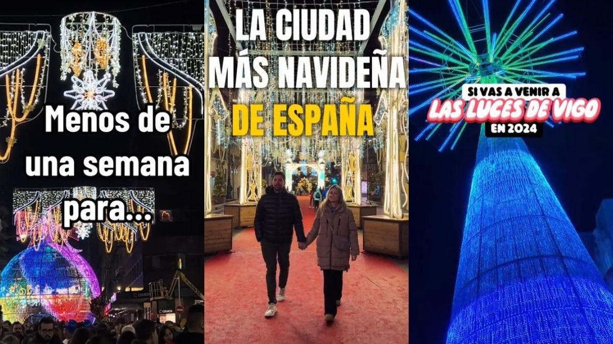 La red social TikTok comienza a llenarse de vídeos de la Navidad de Vigo.