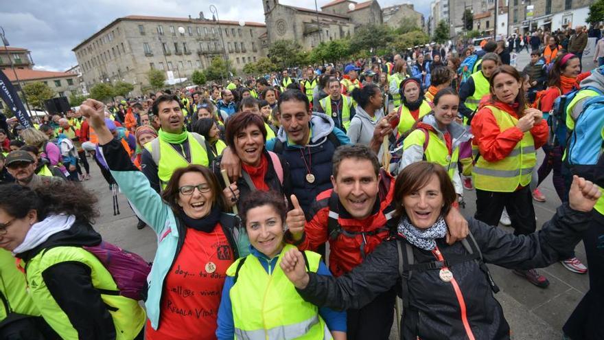 La marcha más solidaria pone rumbo a Santiago