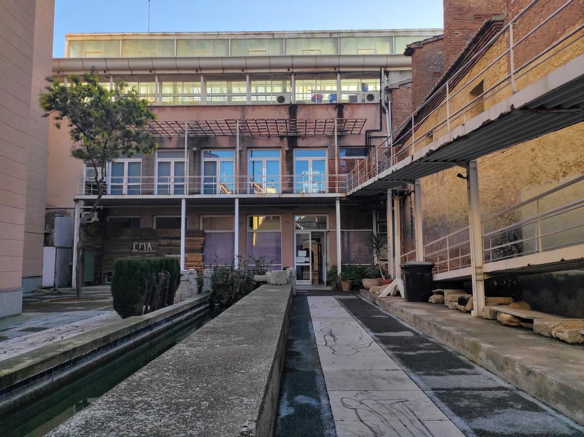 Imagen del jardín arqueológico también conocido como el 'Corralot' sobre el que se está realizando la primera fase del plan de rehabilitación