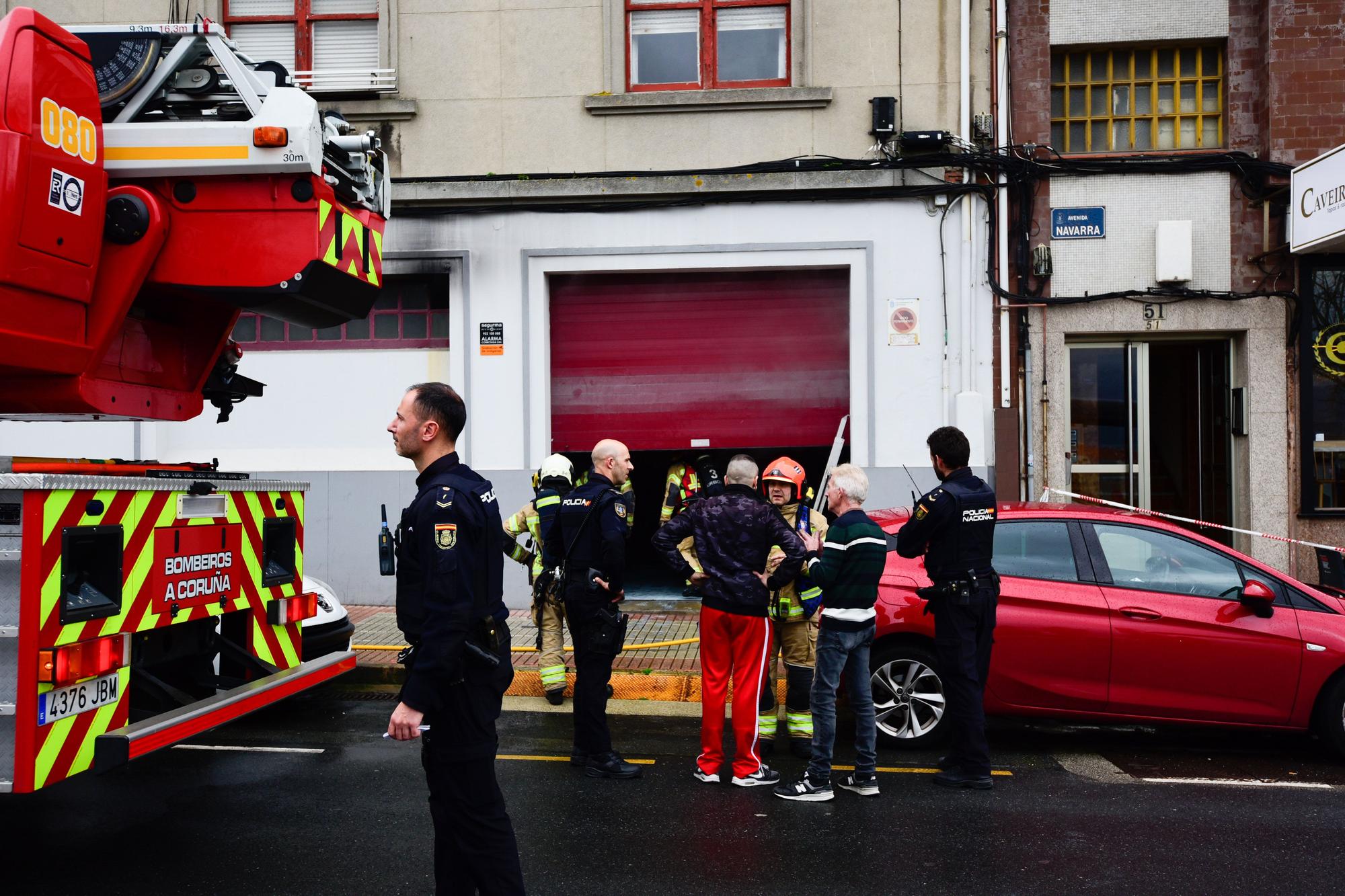 Incendio en un edificio de Monte Alto