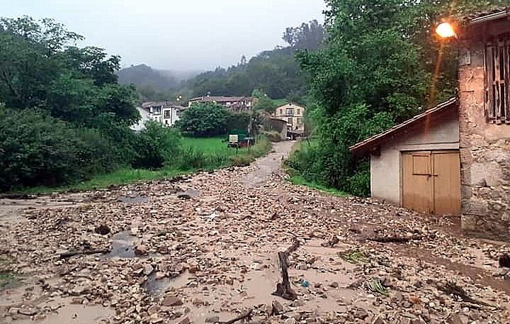 Daños ocasionados por el temporal en Purón