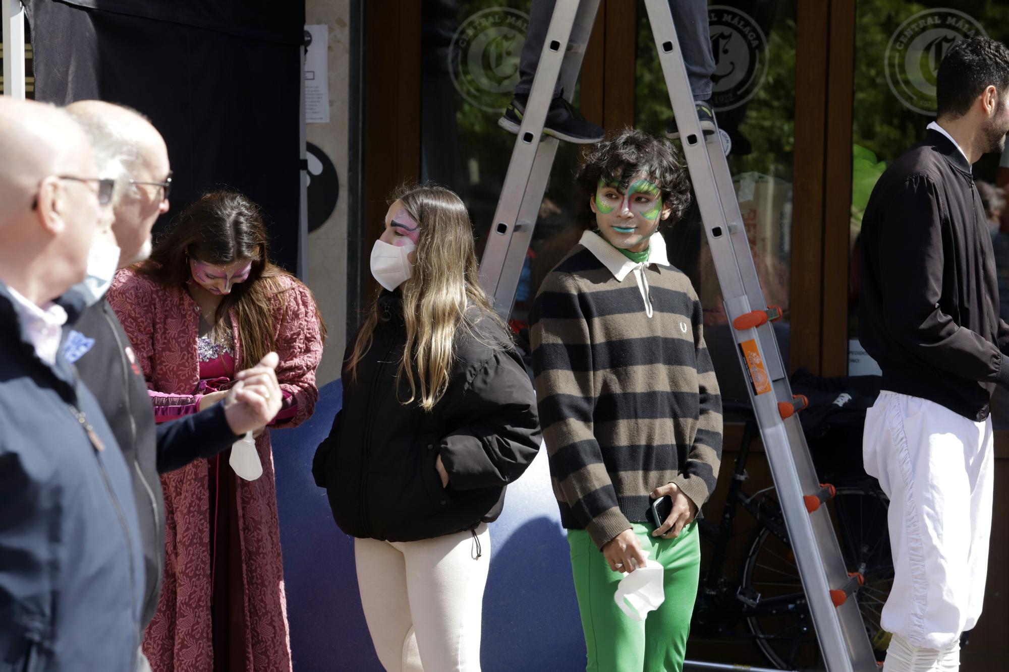 Tercer día del rodaje de 'La chica de nieve', la serie basada en la novela de Javier Castillo, en Málaga