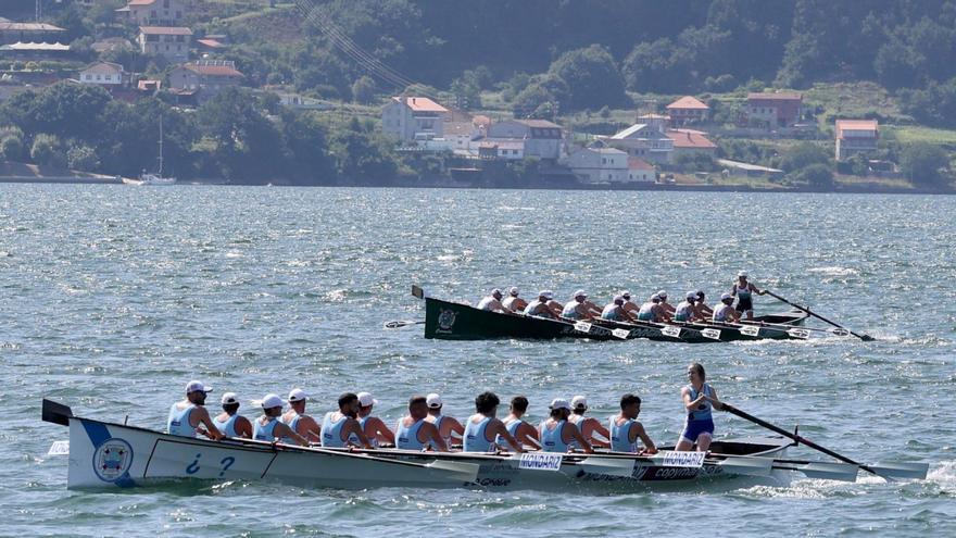 Un momento de la regata de ayer en Cesantes.  | // JOSÉ LORES