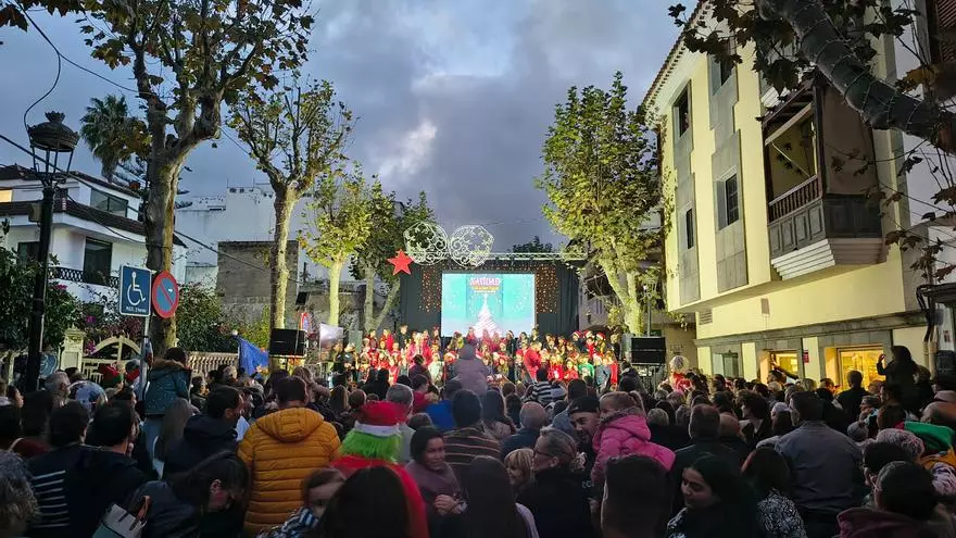Encendido navideño en Santa Brígida