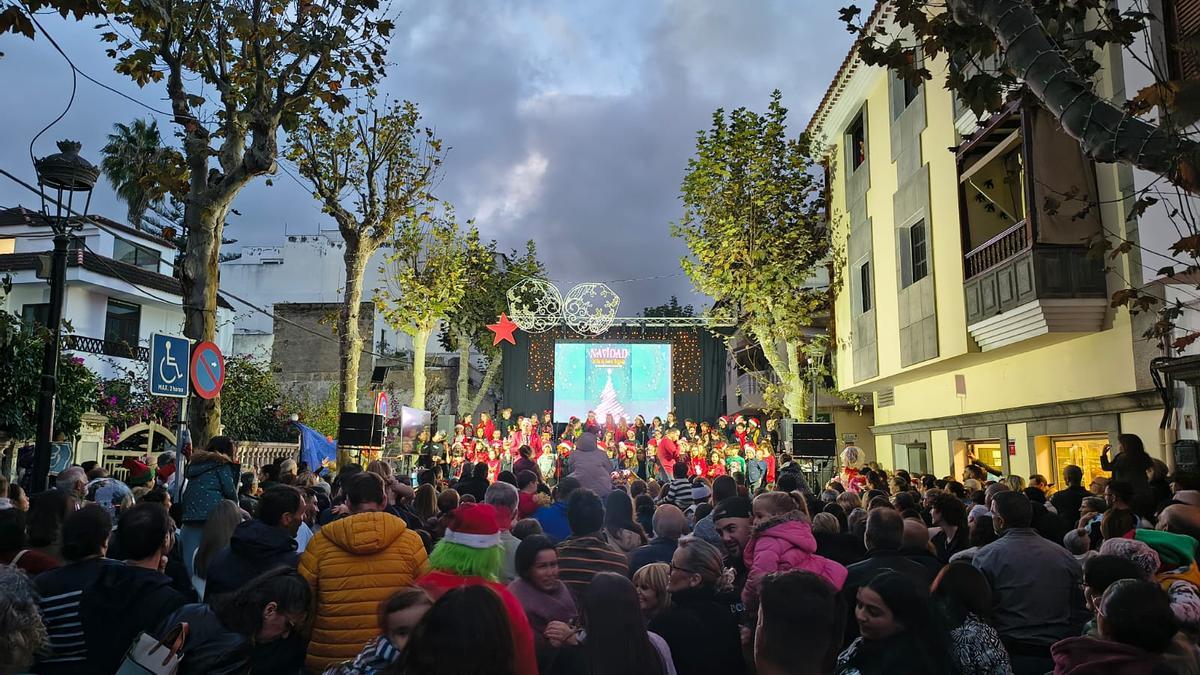 Encendido navideño en Santa Brígida