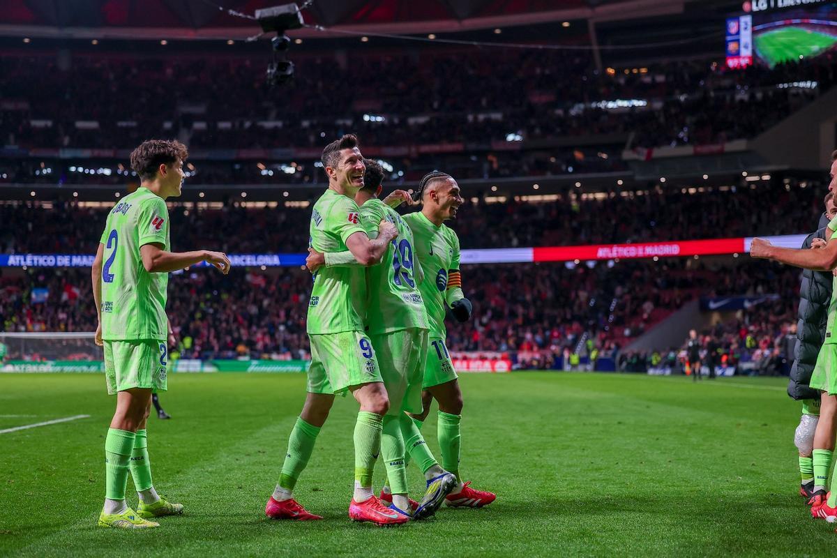 La tremenda celebración del Barça tras remontar al Atlético