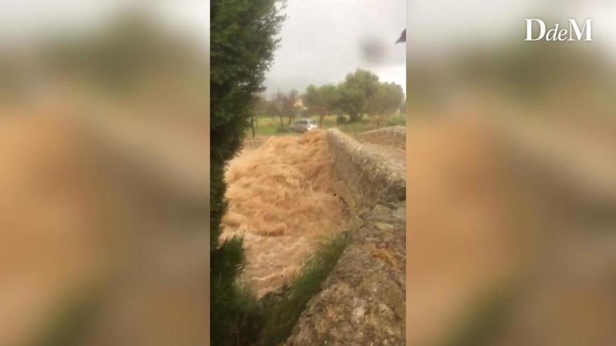 Continúan las inundaciones en la zona de Pollença