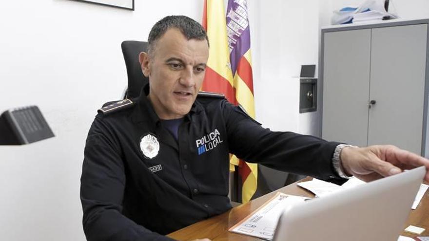 Joan Mut, cuando era jefe de la Policía Local de Palma.