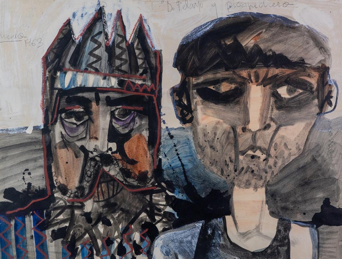Eduardo Úrculo. 'Don Pelayo y el picapedrero', 1963. Colección Yoann Úrculo