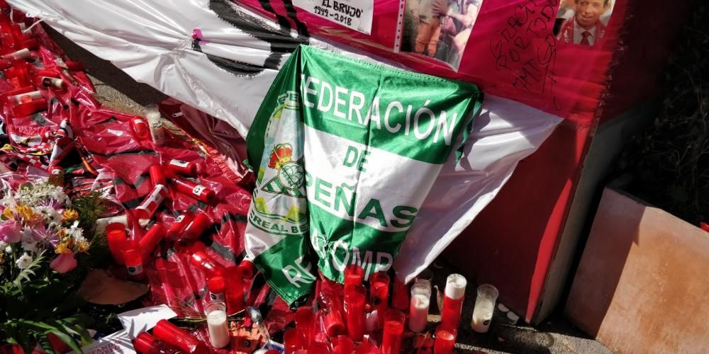 El altar a Quini, lugar de peregrinación