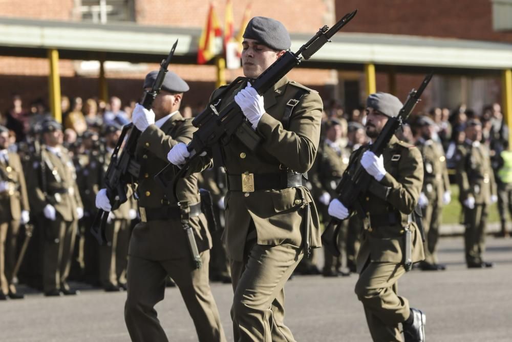 Parada militar del acto de celebración de la Inmaculada