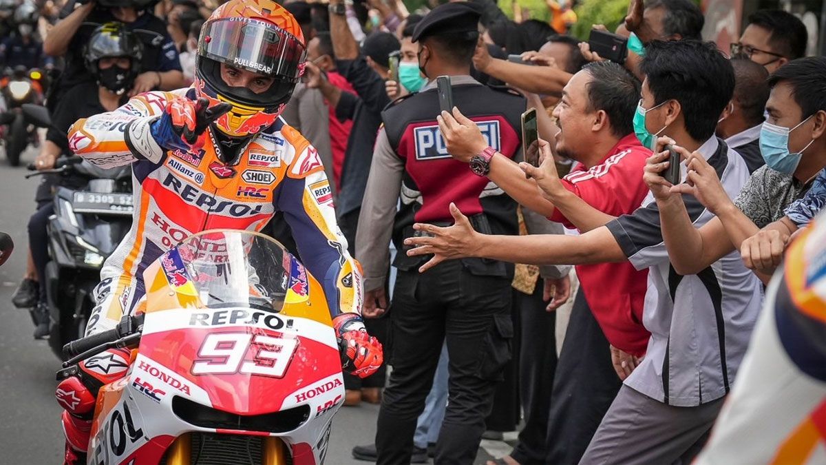 Marc Márquez, ídolo de masas en Indonesia