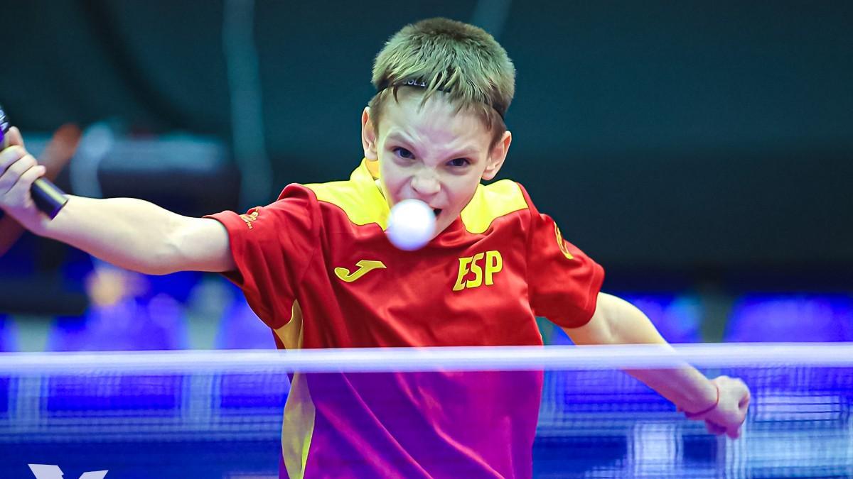 Ladimir Mayorov, durant el WTT Youth Contender de Portugal