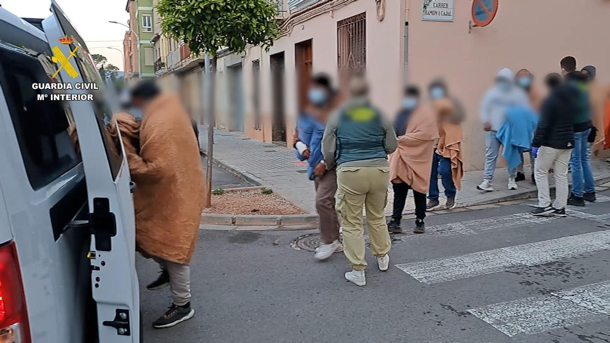 Imagen de la operación facilitada por la Guardia Civil.