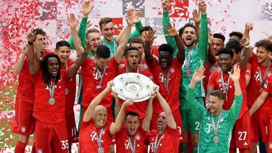 El Bayern sella su séptima Bundesliga y dice adiós a Robben y Ribery