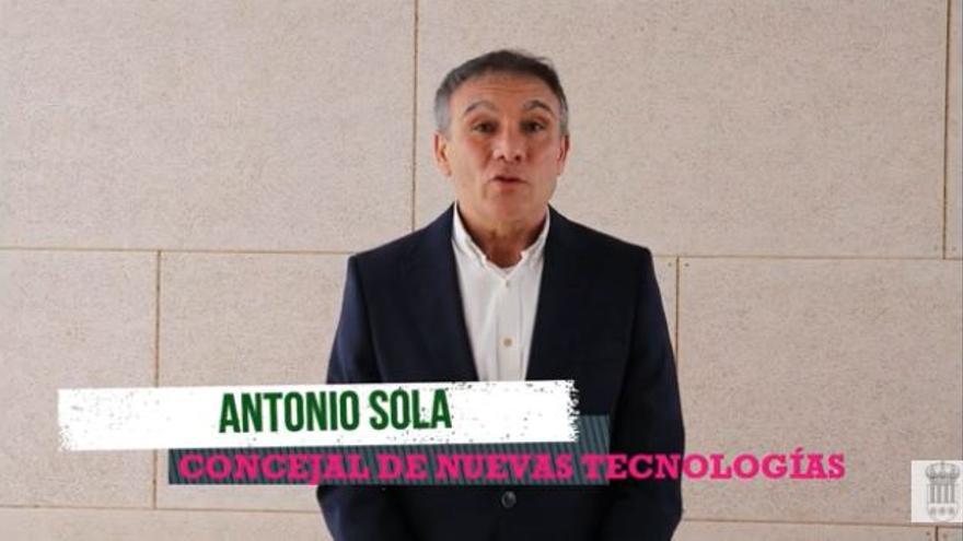 El concejal de Nuevas Tecnologías, Antonio Sola.