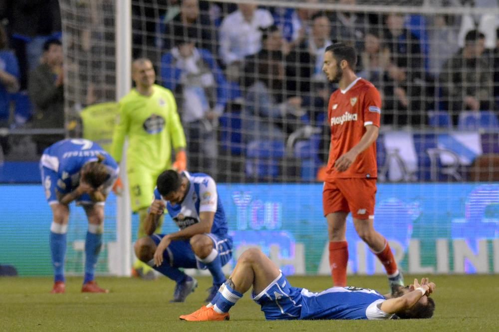 El Dépor no pasa del empate ante el Sevilla