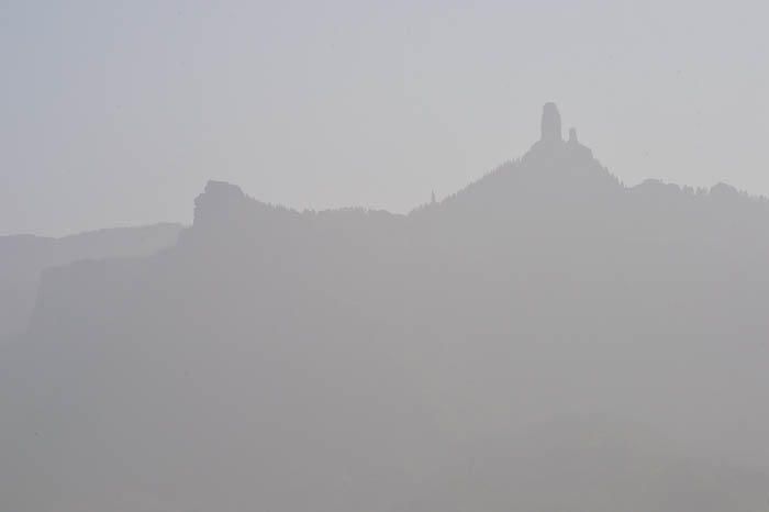 Calima en la cumbre de Gran Canaria