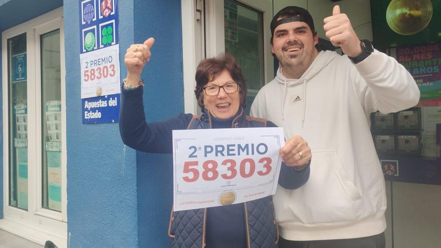 El segundo premio de la Lotería de Navidad deja 1.250.000 euros en Cudillero