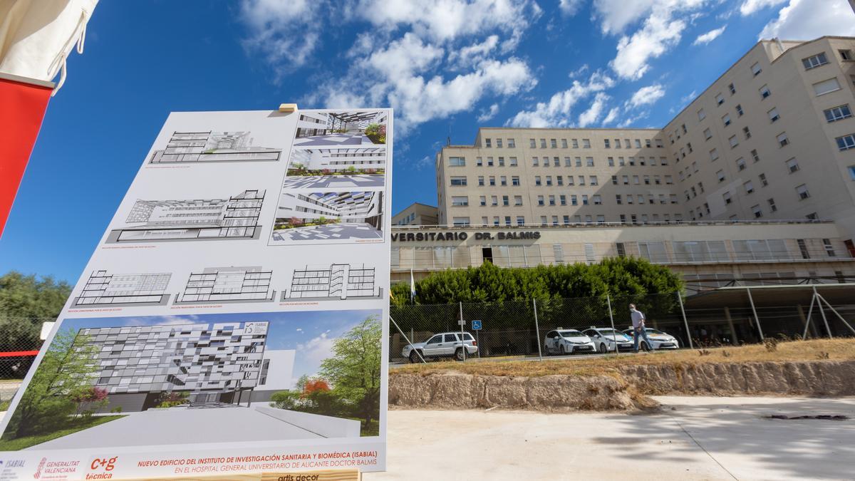 Sanidad invertirá 9.4 millones en el nuevo edificio de Isabial junto al Hospital General de Alicante