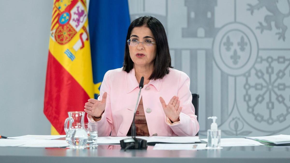 La ministra de Sanidad, Carolina Darias.