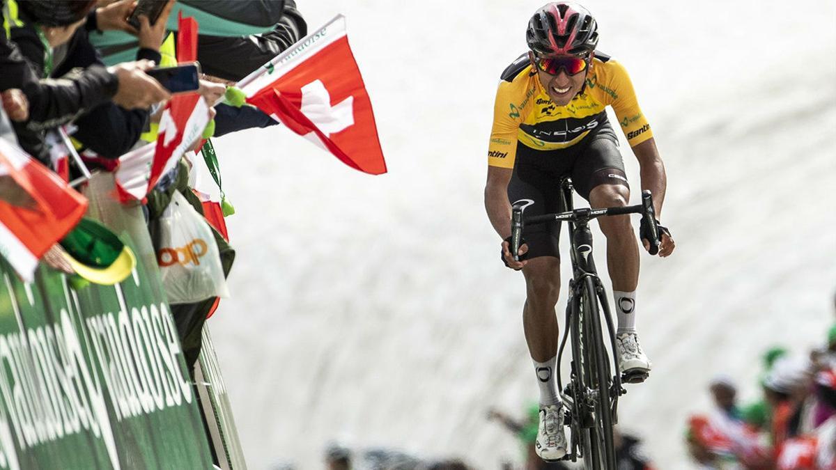 Egan Bernal, en una etapa del pasado Tour de Francia