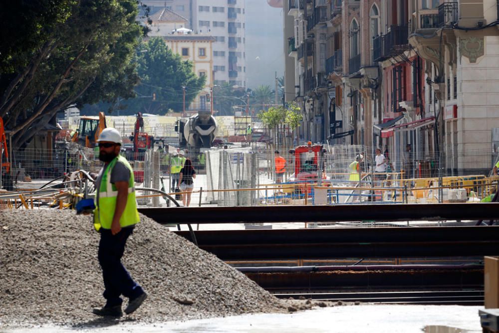 El presidente de la Junta, Juanma Moreno, inaugurará los dos tramos peatonalizados de la Alameda Principal el 15 de agosto,  el primer día de la Feria de Málaga.