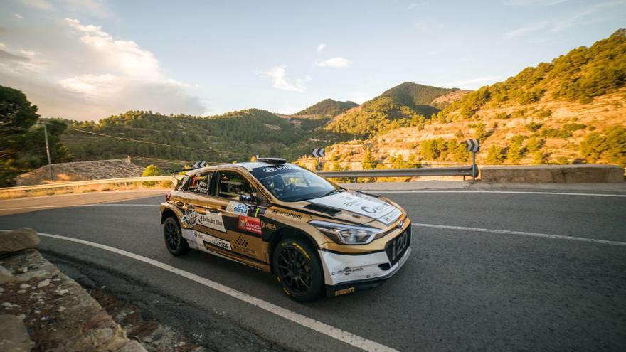 Iván Ares en el Rallye La Nucía 2017, donde fue campeón de la prueba.