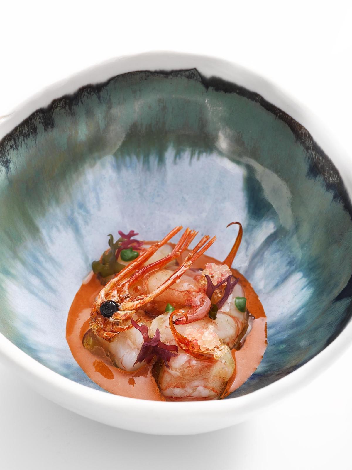 Tota la gamba, un plat del restaurant Esperit Roca.