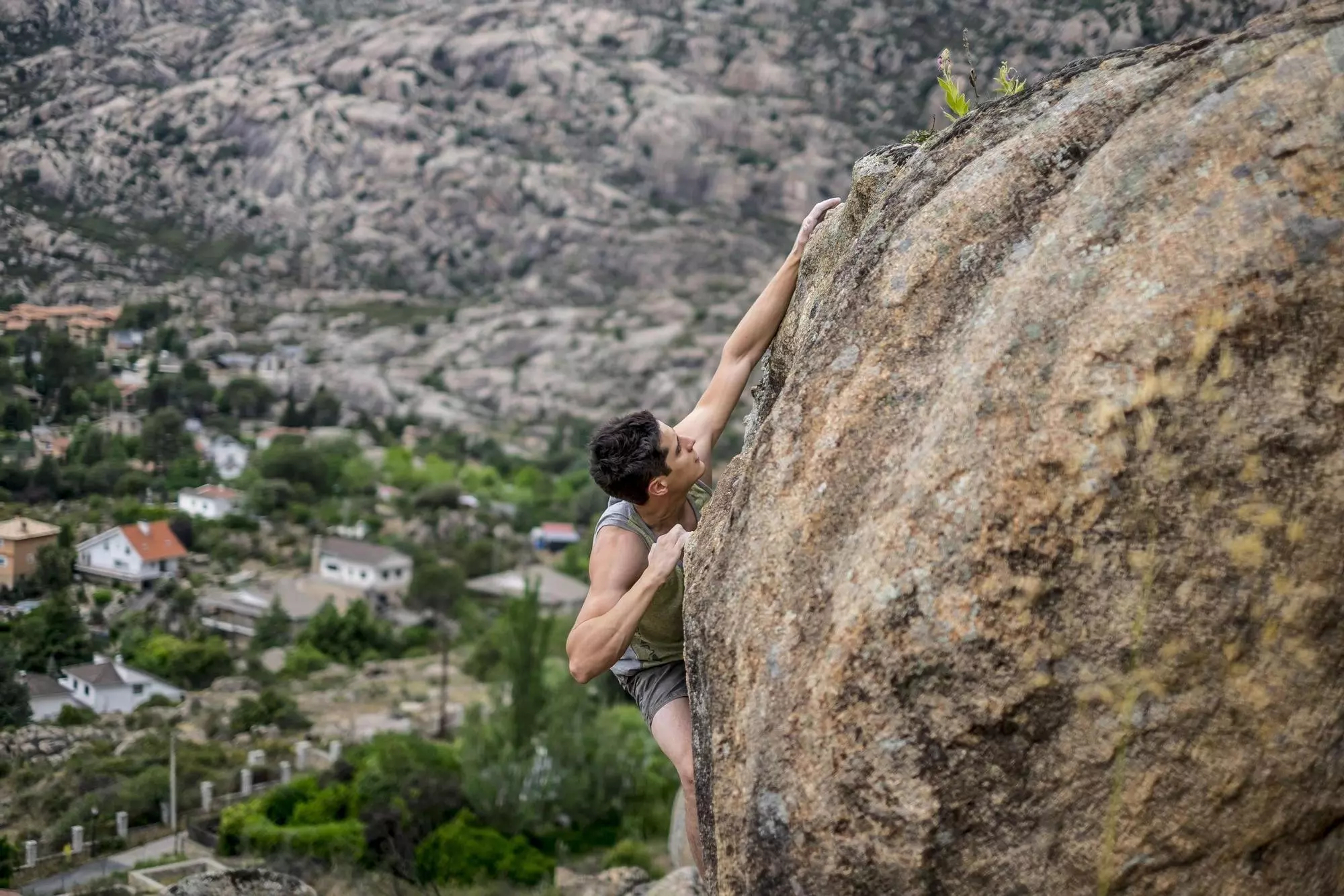 Climbing in La Pedriza