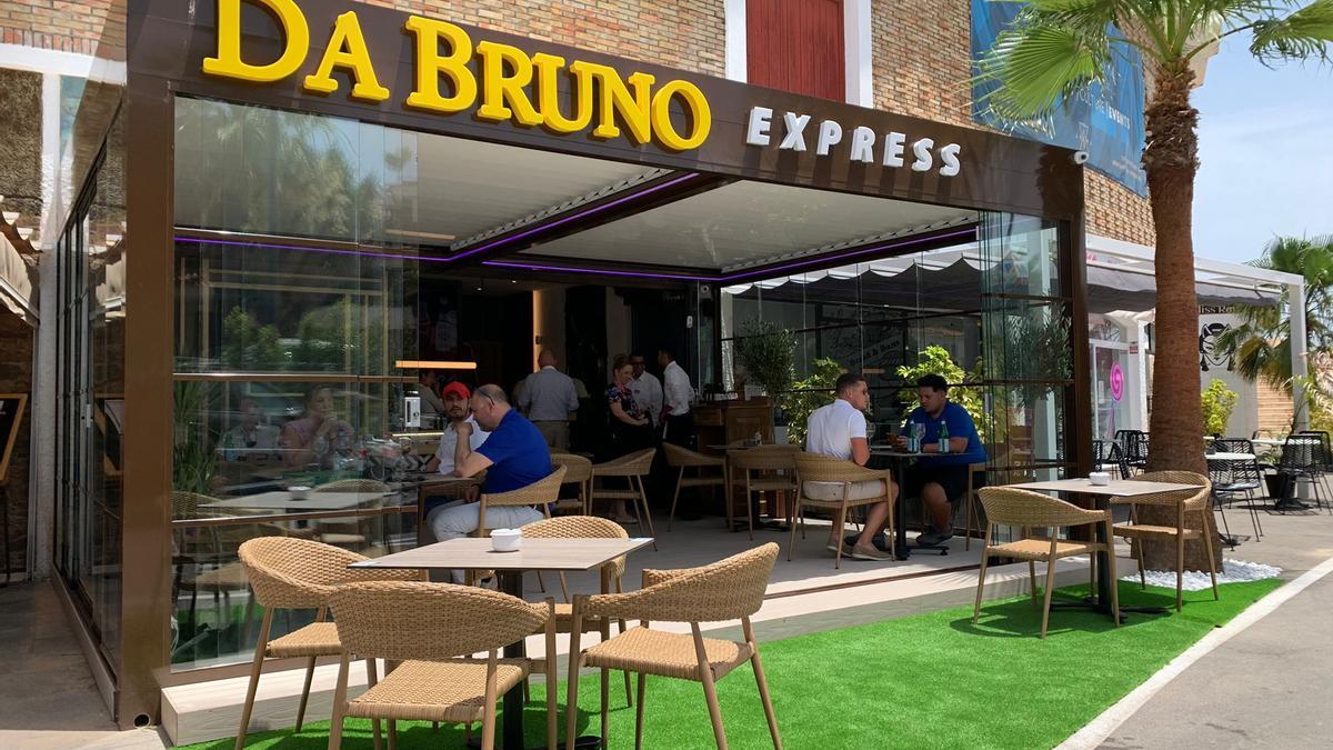 Imagen de la fachada del nuevo establecimiento Da Bruno Express.