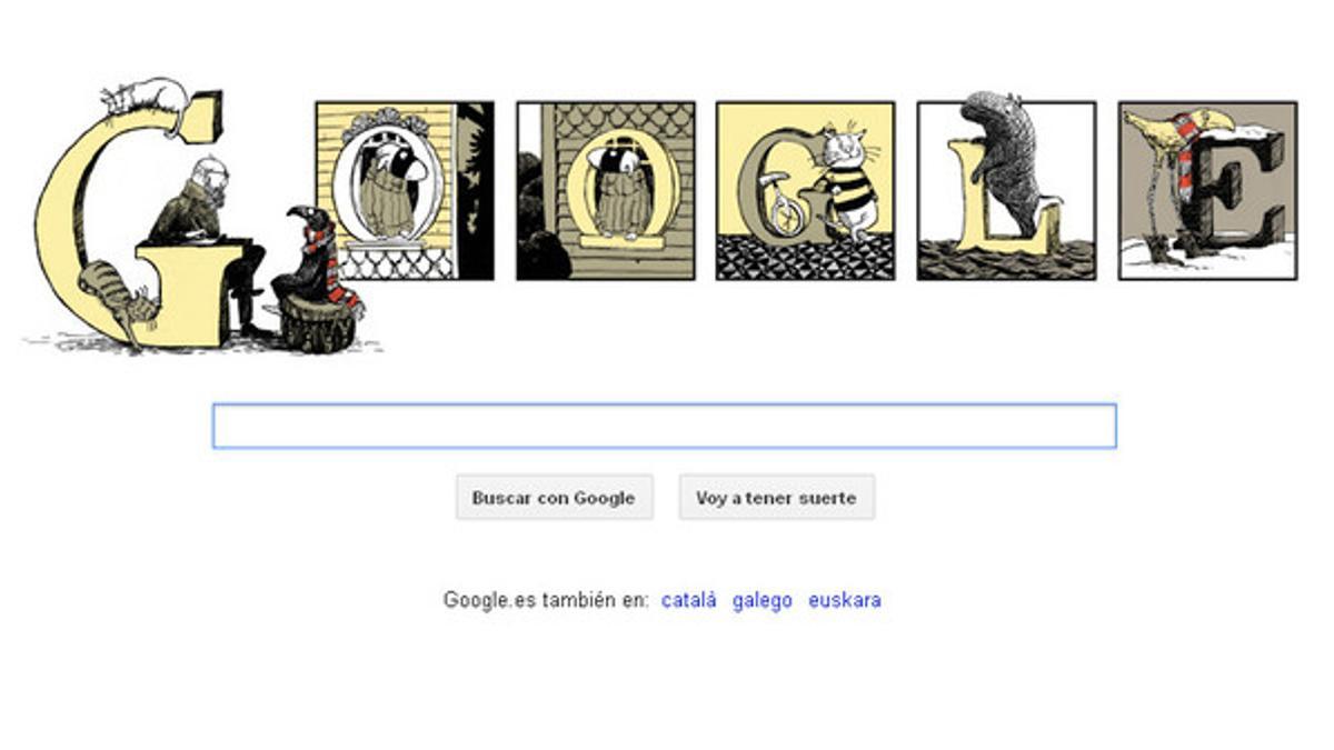 Nuevo 'doodle' dedicado a Edward Gorey