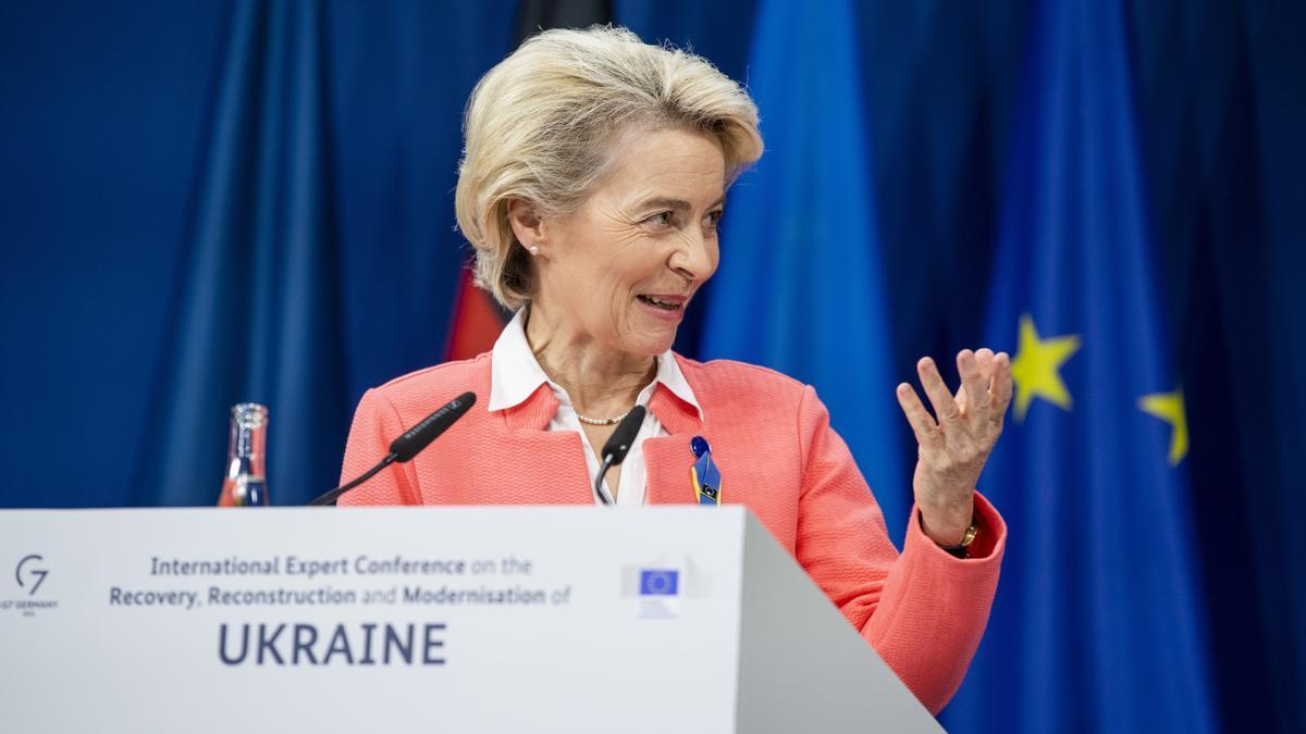 La presidenta de la Comisión Europea, Ursula von der Leyen.