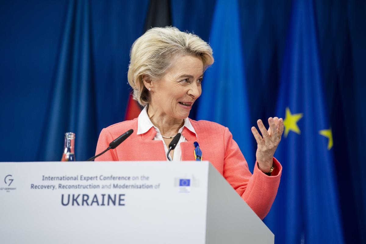 La presidenta de la Comisión Europea, Ursula von der Leyen